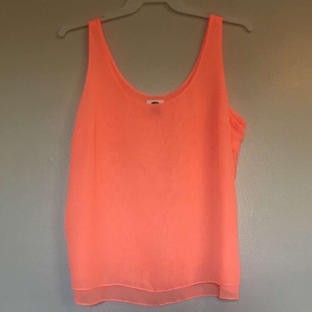 Old Navy Bright Coral Flowy Tank